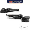 ブラックフロントフットペグ 25 ミリメートル下部忍アプリリア RSV 1000 SP/R 97-03 02 01 BLACK Front Foot Pegs 25mm Lower Shinobi For Aprilia RSV 1000 SP/R 97-03 02 01(2)