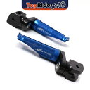 ブルーフロントフットペグ 25mm 下部忍ハーレーソフテイルファットボーイ 18-19 用 BLUE Front Foot Pegs 25mm Lower Shinobi For Harley Softail FAT BOY 18-19