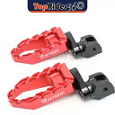 レッド 25 ミリメートル拡張 BUZZ フロントフットペグ Kawasaki ER-6F 06-08 07 RED 25mm Extended BUZZ Front Foot Pegs For Kawasaki ER-6F 06-08 07(2)