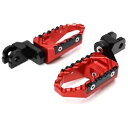 レッド CNC フロントフットペグ ツアー 25 ミリメートル調整可能スズキ GSXR 600 04 05 Red CNC Front Foot Pegs TOUR 25mm Adjustable For Suzuki GSXR 600 04 05(2)
