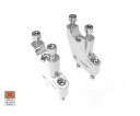ハンドルバー リフト セット シルバー DBK モト モリーニ セイエンメッツォ Str 2022 - 2024-用 Handlebar lift set silver Dbk for Moto Morini Seiemmezzo Str 2022 - 2024-