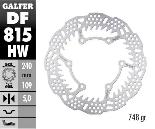 Galfer ꥢ ֥졼 ǥ SHARK  240X5MM BETA 350 RR 4T ENDURO 2013 Galfer Rear Brake Disc SHARK FIXED 240X5MM BETA 350 RR 4T ENDURO 2013