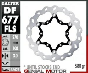 Galfer フロント ブレーキ ディスク ウェーブ フローティング オーバーサイズ 270x3mm RIEJU TANGO 125 PRO 2007 Galfer Front Brake Disc WAVE FLOATING OVERSIZE 270x3mm RIEJU TANGO 125 PRO 2007のサムネイル