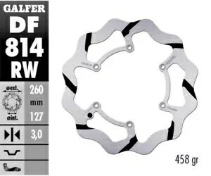 Galfer ե ֥졼 ǥ ָ 260x3mm BETA 400 RR 4T ENDURO 2013 Galfer Front Brake Disc WAVE FIXED GROOVED 260x3mm BETA 400 RR 4T ENDURO 2013