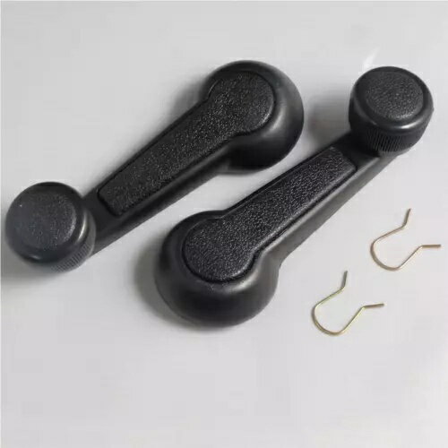 ペア LR ウィンドウ ワインダー インナー ハンドル クランク ブラック フィット いすゞ Npr Nkr Nlr Nq..