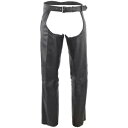 メンズ ロングホール モーターサイクル レザー チャップス - ブラック - ミディアム 022/C/5204 MD Men's Longhaul Motorc...