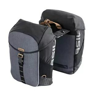 バジル マイルズ ダブル バッグ MIK - ブラック - スレート 17760 Basil Miles Double Bag MIK - Black..