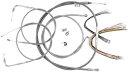 BURLY ブランドのケーブルおよびブレーキラインキット、ステンレス編組 B30-1065 BURLY BRAND CABLE AND BRAKE LINE K...