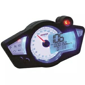 コーソー GPスタイル 多機能ゲージ RX-1N ホワイトパネル BA011B02 Koso GP Style Multi-Function Gaug..