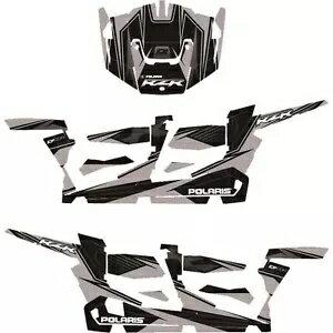 D Cor Polaris RZR4 ץ꡼ȥեåå С/֥å 20-60-119 D Cor Polaris RZR4 Complete Graphic Kit Silver/Black 20-60-119