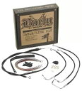 BURLY ブランド ケーブルおよびブレーキラインキット、ブラック B30-1113 BURLY BRAND CABLE AND BRAKE LINE KITS...