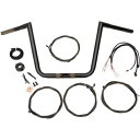 LA Choppers ハンドルバーとケーブル キット - 13 インチ - ブラック LA-7312KT1-63B LA Choppers Handlebar...