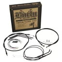 Burly ブランド ケーブルおよびブレーキ ライン キット - 12 インチ T バー - ブラック B30-1205 Burly Brand Cable a...