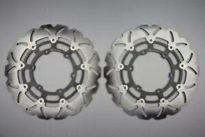 ֥졼 ǥ ե  ե꡼ 305 mm BMW K 100 RS 16V 1989-1993 Υڥ Pair of brake discs front wave fleet 305 mm BMW K 100 RS 16V 1989-1993-