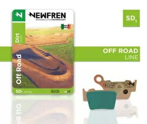 Newfren SD1 焼結リアブレーキパッド ガスガス MC 450 F 2021-2023 に適合 Newfren SD1 Sintered Rear Brake Pads to fit Gas Gas MC 450 F 2021-2023