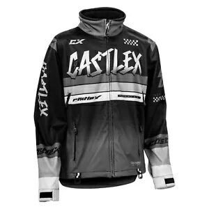Castle X R24 レース ジャケット 2XL ブラック/チャコール/シルバー Castle X R24 Race Jackets 2XL Bl..