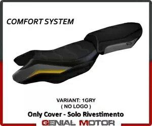 シート サドル カバー Blanco Comfort グレー-イエロー (GRY)T.I.for BMW R 1250 RS 2020-2021 Seat sa..