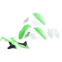 UFO プラスチック ボディキット - グリーン/ホワイト/ブラック - KX250/450F KAKIT225-999 UFO Plastics Body Kit - Green/White/Black - KX250/450F KAKIT225-999