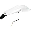 UFO プラスチック エンデューロ リア フェンダー ライト付き - ホワイト HU03333-041 UFO Plastics Enduro Rear Fender with Light - White HU03333-041