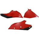 ガスガス用 UFO プラスチック サイド パネル - レッド GG07129-062 UFO Plastics Side Panels for GasGas - Red GG07129-062