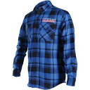 Parts Unlimited 長袖フランネル シャツ - ブルー/ブラック - 3X-Large PSU34S68BL3R Parts Unlimited Long-Sleeve Flannel Shirt - Blue/Black - 3X-Large PSU34S68BL3R