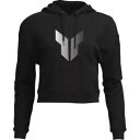 Thor レディース ノイズ プルオーバー クロップ パーカー - ブラック - L 3051-1247 Thor Women's Noise Pullover Crop Hoodie - Black - Large 3051-1247