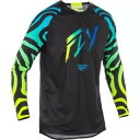 Fly Racing Evolution DST Zen ジャージ - ブラック/ブルー/ハイビズ - S 378-124S Fly Racing Evolut...