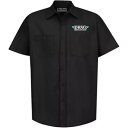 スロットル スレッド ドラッグ スペシャリティーズ ショップ シャツ - ブラック - XL DRG31S24BK_XL Throttle Threads Drag Specialties Shop Shirt - Black - X-Large DRG31S24BK_XL