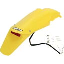 UFO プラスチック エンデューロ リア フェンダー ライト付き - イエロー HU03314-103 UFO Plastics Enduro Rear Fender with Light - Yellow HU03314-103