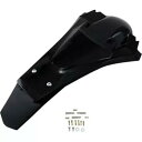 UFO プラスチック エンデューロ リア フェンダー ライト付き - ブラック HU03388001 UFO Plastics Enduro Rear Fender with Light - Black HU03388001