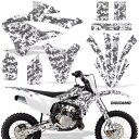 ダートバイク デカール グラフィック キット ステッカー Kawasaki KX85 & KX112-22-Up DCamo W Dirt Bike Decal...