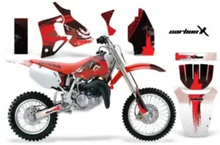 ダートバイク グラフィックス キット MX デカール ラップ ホンダ CR80 CR 80 1996-2002 CARBONX レッド用 Dirt Bike Graphics Kit MX Decal Wrap For Honda CR80 CR 80 1996-2002 CARBONX RED