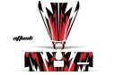Can-Am コマンダー 800/1000 10-20 ATTACK R 用フード & テールゲート グラフィック デカール Hood & Tailgate Graphics Decals for Can-Am Commander 800/1000 10-20 ATTACK R