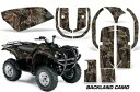 ATV グラフィックステッカーデカールヤマハグリズリー YFM 660 2002-2008 バックランド迷彩 ATV Graphics Stickers Dec...