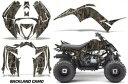 ATV グラフィックキット ステッカー デカール ヤマハ ラプター 90 09-15 バックランドカモ用 ATV Graphics kit Sticker De...
