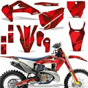 カスタム MX デカール キット ハスクバーナ TC/FC/TX 全モデル 19-21 スペック フォース レッド Custom MX Decal Kit Husqvarna TC/FC/TX All Models 19-21 SPEC FORCE RED(2)