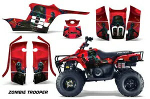 ATV グラフィックスデカールステッカーポラリストレイルボス 330 04-09 ゾンビレッド ATV Graphics Decals Stickers For Polaris Trail Boss 330 04-09 ZOMBIE RED