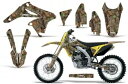 ダートバイクグラフィックキットデカールラップスズキ RMZ250 RMZ 250 10-16 ウッドランドカモ Dirt Bike Graphics Kit D...