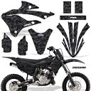 ダートバイク デカール グラフィックス W# ステッカー Kawasaki KX85 & KX112-22-Up DCamo K Dirt Bike Decal...