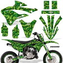 ダートバイク デカール グラフィックス W# ステッカー Kawasaki KX85 & KX112-22-Up DCamo G Dirt Bike Decal...