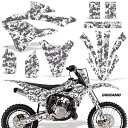 ダートバイク デカール グラフィックス W# ステッカー Kawasaki KX85 & KX112-22-Up DCamo W Dirt Bike Decal...
