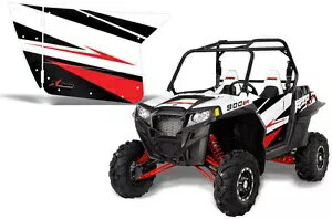 AMR 졼 եå å å ݥꥹ RZR 900 UTV INC ɥ RZR900 ǥ ۥ磻 LT AMR Racing Graphic Wrap Kit Polaris RZR 900 UTV INC Doors RZR900 Decal WHITE LT