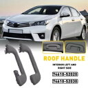2X ルーフインナー天井プルハンドル トヨタ 2007-2012 アルイス プリウス 08-17 ヤリス用 2X Roof Inner Ceiling Pull Handle For Toyota 2007-2012 Aruis Prius 08-17 Yaris
