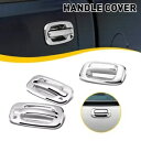 シボレーシルバラード/GMC シエラクローム 2 * ドア + テールゲートハンドルレバーカバートリム For Chevy Silverado /GMC Sierra Chrome 2* Door +Tailgate Handle Lever Cover Trim