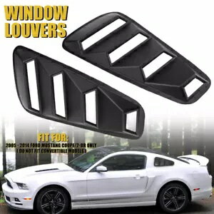 フォードマスタング 05-14 クォーター 1/4 サイド塗装ウィンドウルーバースクープカバーベント用 For Ford Mustang 05-14 Quarter 1/4 Side Painted Window Louvers Scoop Cover Vent