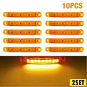 20X 12V 黄色 LED 車リアサイドマーカーライトインジケーターランプ トラックボート Tai 用 20X 12V Yellow LED Car Rear...