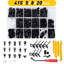 448 個車の自動車リテーナークリッププラスチックファスナーキットプッシュピンリベットバンパートリム 448Pcs Car Auto Retainer Clips Plastic Fasteners Kit Push Pin Rivets Bumper Trim