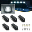 フォード F150 F250 F350 1980-1997 5x スモーク LED キャブマーカールーフライト白色電球 For Ford F150 F250 F...