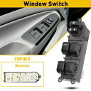 左ドライバーパワーサイドウィンドウマスターコントロールスイッチ 2007-2012 トヨタ カムリ用 Left Driver Power Side Window Master Control Switch For 2007-2012 Toyota Camry(2)
