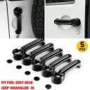外装ドアハンドル & テールゲートカバートリム ジープラングラー JK 07-18 4ドア 5 個 Exterior Door Handle & Tailgate Cover Trim For JEEP Wrangler JK 07-18 4Door 5pcs